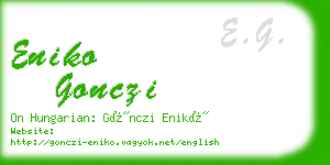 eniko gonczi business card